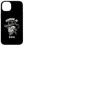 Kingman Arizona USA Tête de Mort de Cowboy Vieilli Coque pour iPhone 14 Plus