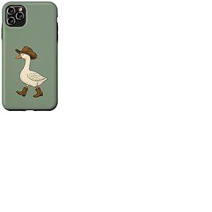Cowboy Goose Funny Western Walking Boots Chapeau Humour Coque pour iPhone 11 Pro Max
