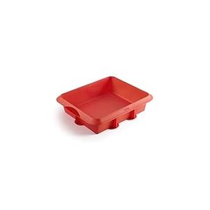 Lékué Moule à Génoise, Lasagnes où gâteau carré,Silicone Platine 23 x 27 cm