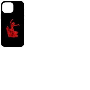 Robe de Danseuse Flamenco Rose Rouge andalousie Dance Coque pour iPhone 16 Pro Max