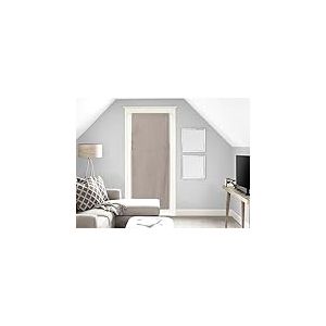Soleil d'ocre Panama Voile pour Porte Fenêtre Taupe Coton Ecru 70 x 200 cm