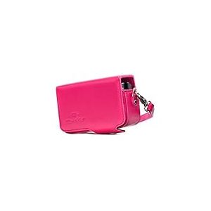 MegaGear MG1513 Canon PowerShot SX740 HS, SX730 HS Étui de Protection en Cuir avec Bandoulière - Rose