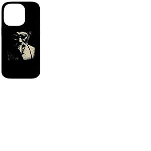 Portrait de Vieil Homme Barbu fumant Cigarette Coque pour iPhone 14 Pro