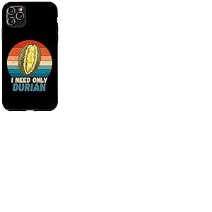Durian rétro Vintage I Need Only Food Lover Coque pour iPhone 11 Pro Max