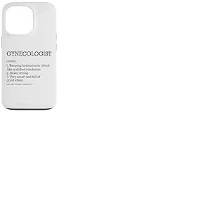 Définition du poste de gynécologue personnalisée drôle gynécologie Coque pour iPhone 13 Pro