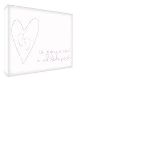 Feel Good Art miraclegirl-a5blk-15it Jeton décoratif Acrylique Rose clair 21 x 14 x 2 cm
