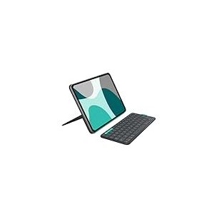 Logitech Flip Folio, étui Clavier pour iPad Pro 11 Pouces (M4) & iPad Air 11 Pouces (M2 & M3)(5th Gen - 2024) - étui Clavier Bluetooth Protecteur et rangeable, Multi-appareils - Graphite - QWERTY