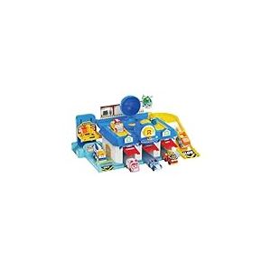 Silverlit - Robocar Poli - Playset Le Quartier Général - véhicule Transformable - Poli, Héli, Ambre, Roy - Dès 3 Ans
