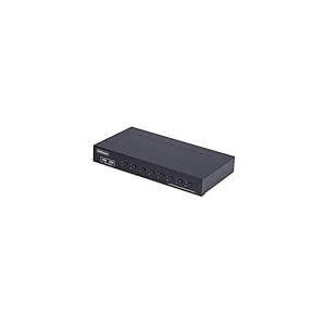 StarTech.com Commutateur KVM DisplayPort 8 Ports avec Kit de Montage en Rack 1U, DP 1.2, Commutation par Bouton-Poussoir