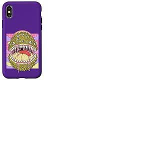 Weirdcore Oculaires esth&eacute;tiques Kawaii Durian Coque pour iPhone X/XS