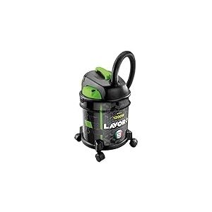 Lavor Aspirateur Eau et Poussi&egrave;re Rudy 1200 S, R&eacute;servoir Acier 20 litres, Puissance d'aspiration 18 kpa, 1200 Watt Max, Vert, Flexible 1,5 m&egrave;tres
