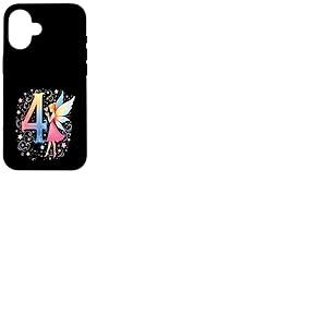 Fée Magique 4e Anniversaire Fille 4 Ans Coque pour iPhone 16