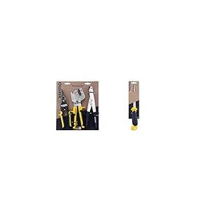 RHINO - Lot de 3 outils, Kit 3 pièces - Cisaille/Grignoteuse/Pince à sertir & 39402 Scie à guichet 200 mm, spécialement conçu pour Les plaquistes Longueur 200 mm