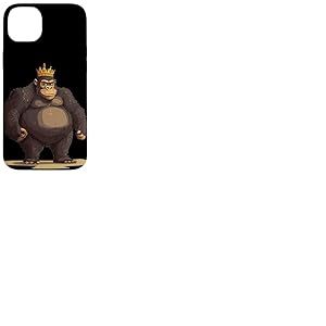 Règle Gorilla avec couronne pour pouvoir suprême Coque pour iPhone 14 Plus