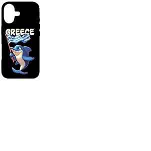 Costume Cool de Dauphin avec Drapeau de la Gr&egrave;ce Coque pour iPhone 17