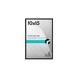 Americanflat Cadre photo de 25,4 x 38,1 cm en noir, bordure fine avec couverture en plexiglas et matériel de suspension pour affichage horizontal et vertical, pour mur