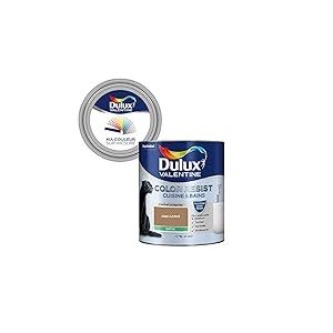 Ma Couleur Sur-Mesure par Dulux Valentine – Peinture Intérieure Murs, Plafonds, Boiseries - Palette Intemporelle, Cuisine & Bain Satin, Miel Ambre , 0,75 L