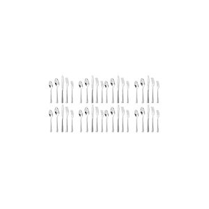 KitchenBoss Menagere Set Couverts de Table: Ensemble Vaisselle de Table 4 Personnes, M&eacute;nag&egrave;res en Acier Inoxydable, 20 Pi&egrave;ces Argent&eacute;, Lavables au Lave-vaisselle, Couteau, Cuill&egrave;re, Fourchette