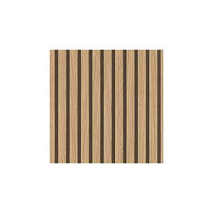 Rasch Factory V 499322 Papier peint intiss&eacute; marron avec aspect bois, panneaux 3D au look scandinave moderne, mur &agrave; lamelles