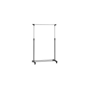 Amazon Basics Portant à vêtements sur roulettes, chrome, 91.5-145cm x 42cm x 134-161 cm