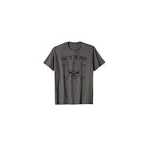 Homme Inscription humoristique &laquo; Dad to the bone &raquo; avec t&ecirc;te de mort et croix T-Shirt