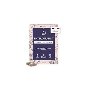 Yves Ponroy EnteroTransit - Complément Alimentaire Transit Intestinal - A base de Tamarin, Jus de Pruneaux et Guimauve - 10 Gélules - Cure de 10 Jours - Fabriqué en France