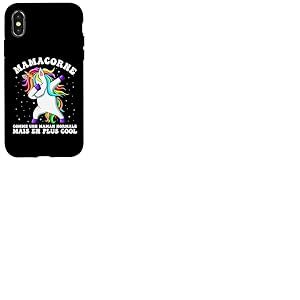 Mamacorne Humour Maman Licorne Cadeau F&ecirc;te des M&egrave;res Coque pour iPhone X/XS
