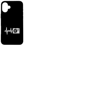 Platine Heartbeat DJ Vinyl Record Music Line Coque pour iPhone 16 Plus