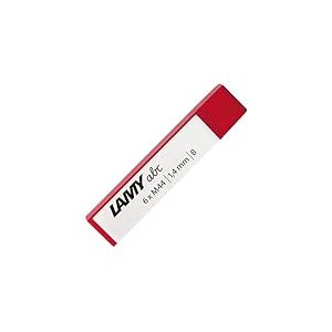 Lamy M44 mines de crayon grises (6 pi&egrave;ces) &ndash; Mines de rechange originales pour le crayon abc &ndash; duret&eacute; B et largeur de trait 1,4 mm