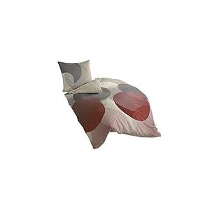 Bierbaum Parure de Lit, Flanelle, Galet, 155 cm x 220 cm