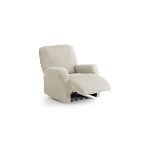 MAXIFUNDAS | Housse de canap&eacute; &eacute;lastique Fauteuil Relax Couleur Ivoire - Housse de canap&eacute; Extra Douce, antid&eacute;rapante et &eacute;lastique - Housse de canap&eacute; &eacute;lastique Mod&egrave;le Inca