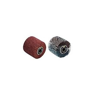 Fartools 110873 &mdash; Brosse en Fibres synth&eacute;tiques pour rectifieuse REX120 C, REX200, REX-H200 diam&egrave;tre 120 mm Rouge & 110869 Brosse &agrave; lani&egrave;res abrasives &Oslash;120mm-L 100mm Compatible