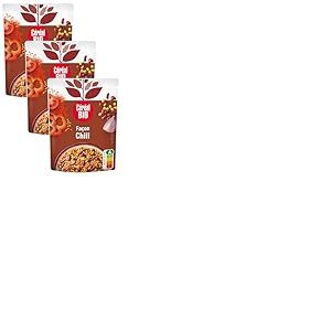 Céréal Bio Façon Chili - Haricots rouges, Maïs doux, Epices - Sachet Micro-ondable, Rapide à Réchauffer - Végan et Bio - 220g - 208496 (Lot de 3)