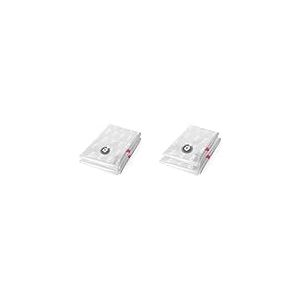 Compactor Lot de 2 sacs de rangement sous vide, taille XL, extra-plat, gamme Aspispace, transparent & Lot de Sacs sous vide Aspispace, 2 sachets, 1M+1L, rangement armoire, dressing, voyage