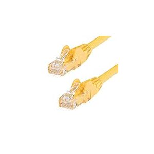 StarTech.com Câble Patch Cat6-6,1 m - Câble Ethernet Jaune - Câble RJ45 Snagless - Cordon Ethernet - Câble Cat 6-6,1 m (N6PATCH20YL)