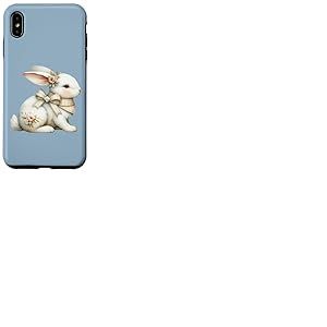 Illustration de Lapin Cottage Floral Coque pour iPhone XS Max