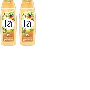 Fa - Gel Douche Corps - Island Vibes - Bali Kiss - Formule de pH neutre pour la peau - Testé sous contrôle dermatologique - Bouteille de 250 ml (Lot de 2)