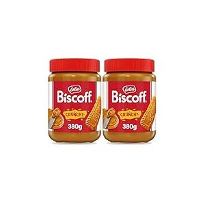 Lotus Biscoff | Biscoff P&acirc;te &agrave; Tartiner | Crunchy | Vegan | Sans Fruits &agrave; Coque | Sans Colorant ni Ar&ocirc;mes Artificiels | Pot PET | 380g (Lot de 2)