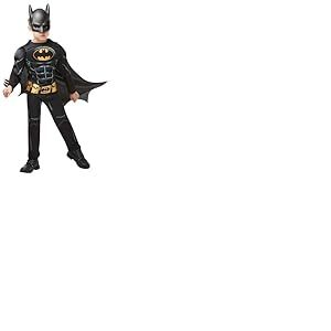 RUBIE'S DC officiel -D&eacute;guisement luxe Batman 80 ans noir et jaune 3-4 ans Halloween