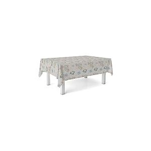 Martina Home Nappe en Toile cirée Recife Bleue Ronde