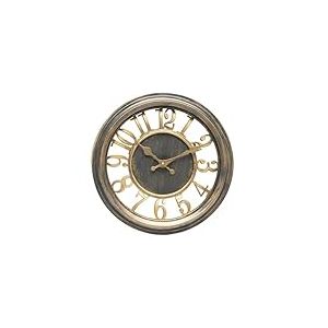Levitantes Horloge Murale - Design en Cuir Vieilli, diamètre de 33 cm, Mouvement continu, Style élégant et Moderne