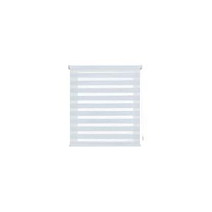 Decorblind Store enrouleur double couche sans outils et sans perçage – Dimensions du store : 37 x 180 cm, largeur x longueur – Dimensions du store : 34 x 175 – Store de nuit et de jour couleur céleste, stores pour fenêtres