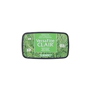 Tsukineko VersaFine Clair Tampon encreur Vert Grand Opaque Imperm&eacute;able Archival-Gaufrage Taille du Tampon : 7,6 x 3,5 cm