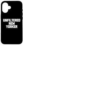 New Yorker non filtré - Inscription New York City NYC New York Coque pour iPhone 16