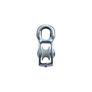 cyclingcolors 1x Poulie acier avec galet nylon pour câble 8mm universelle charge 250kg guide mobile coinceur descendeur corde