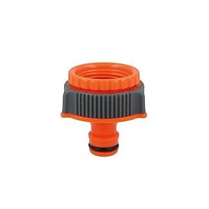 Amig - Adaptateur Et Réducteur Pour Raccord De Robinet À Tuyau | 3/4" Et 1" | Raccord Rapide Et Facile Pour Tuyaux D'Eau | Résistant Au Gel Et Aux Uv | Plastique Et Caoutchouc Abs | Orange Et Gris