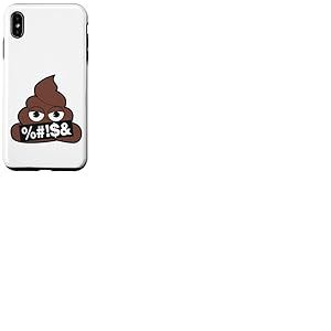 Emoji Poop Officiel Censur&eacute; Jaune Sourire Visage Coque pour iPhone XS Max