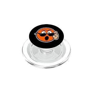 Expression Drôle Visage Cartoon Regard Surpris Style Humour PopSockets PopGrip pour MagSafe