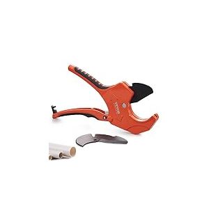 VEVOR Coupe-tube en PVC diam&egrave;tre ext&eacute;rieur 0-63 mm coupe-tuyaux &agrave; cliquet outil de coupe de tubes robuste avec lame de rechange SK5 pour d&eacute;couper tuyaux en PVC, CPVC, PP-R, PEX, PE, en caoutchouc