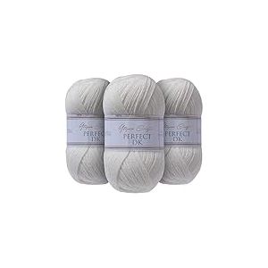 Utopia Crafts DK Double Knitting Yarn 3x 100g (Ivory)